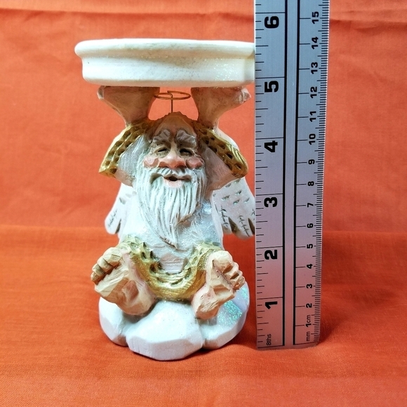 VTG David Frykman Oldest Angel Candle Holder DF3221 All That Glitters Christmas - Picture 9 of 13